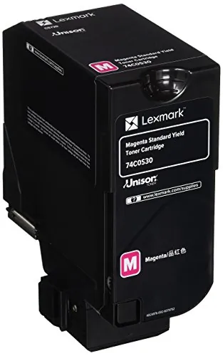 Lexmark 74C0S30 — LEXMARK 74C0S30 MAGENTA TONER CARTRIDGE FOR USE IN CS720 ESTIMATED YIELD 7K