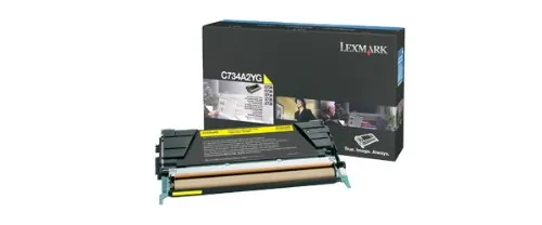 Lexmark C734A2YG — LEXMARK C734A2YG YELLOW TONER CARTRIDGE FOR USE IN C/X734,746,X738 ESTIMATED YIE