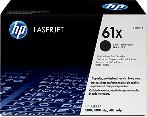 HP C8061X — HP 61X (C8061X) Toner Cartridge - Single Pack - Laser - 10000 Pages - Black - 1 Each