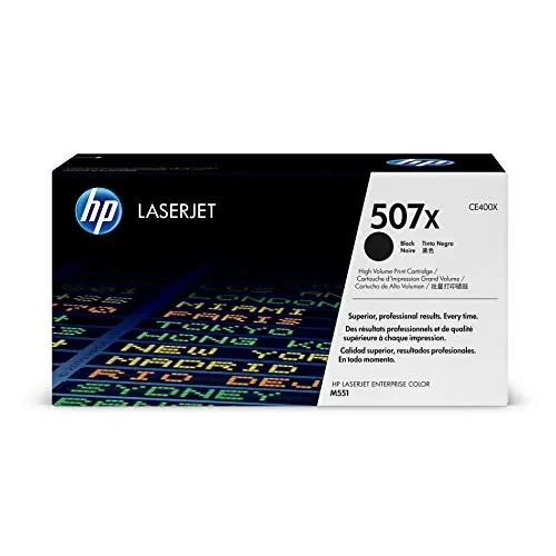 HP CE400X — HP 507X (CE400X) Toner Cartridge - Single Pack - Laser - 11000 Pages - Black - 1 Each