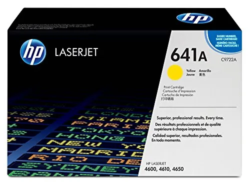 HP C9722A — HP 641A (C9722A) Toner Cartridge - Single Pack - Laser - 8000 Pages - Yellow - 1 Each
