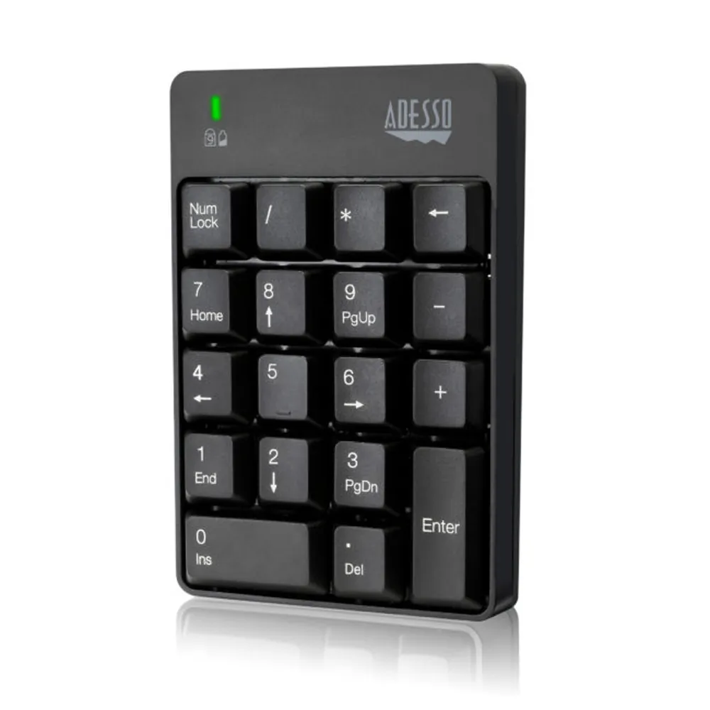 Adesso WKB-6010UB — 2.4GHZ WIRELESS 18-KEY NUMERIC KEYPAD
