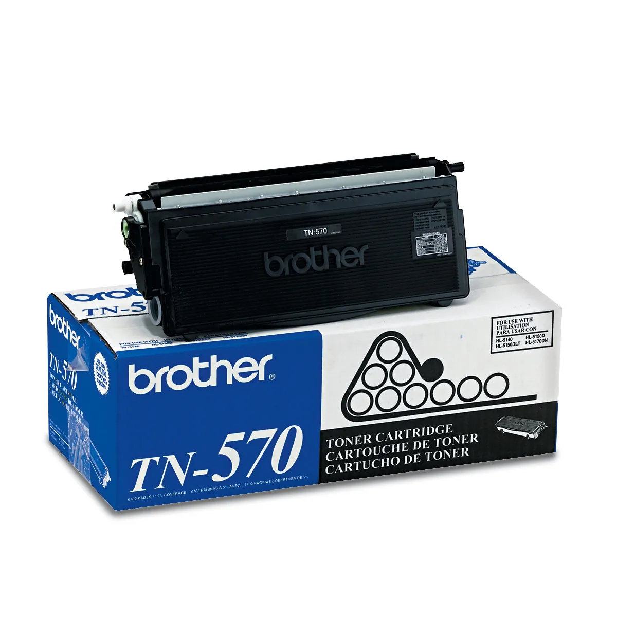 Brother TN570 — Brother TN-570 Toner Cartridge - Laser - 6700 Pages - Black - 1 Each