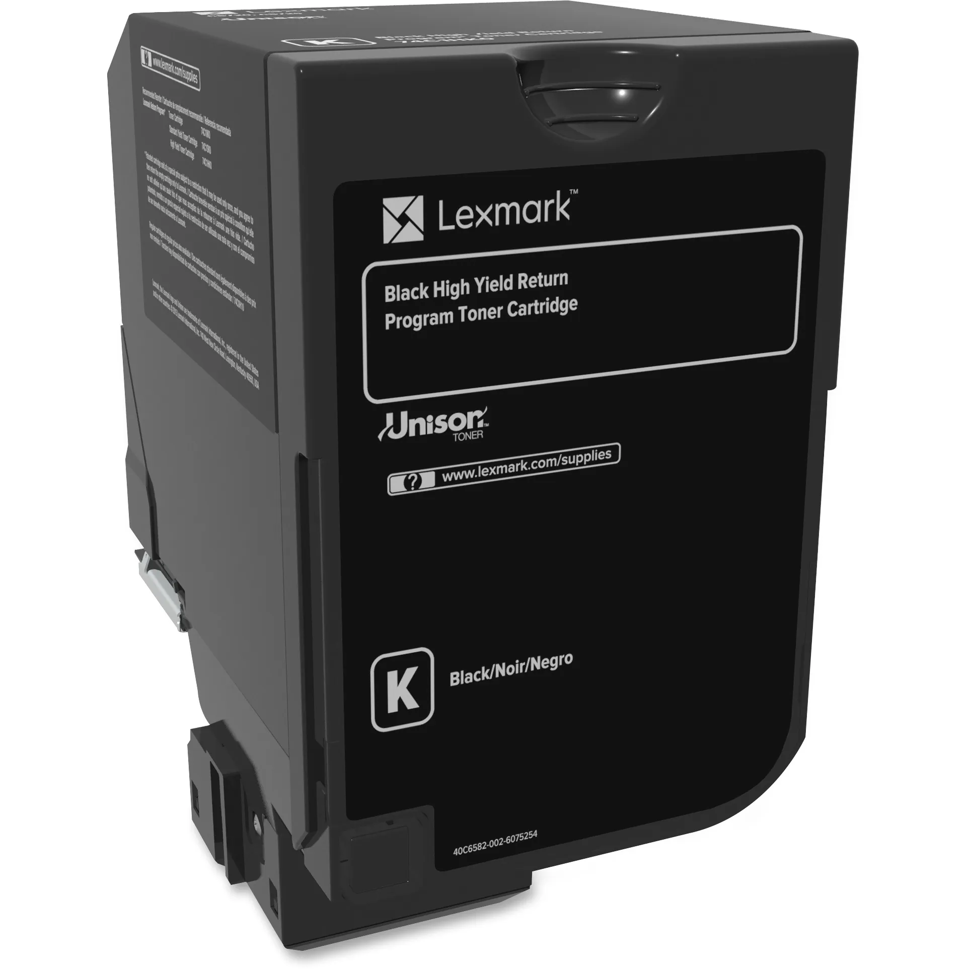 Lexmark 74C1HK0 — LEXMARK 74C1HK0 BLACK RETURN PROGRAM TONER CARTRIDGE.