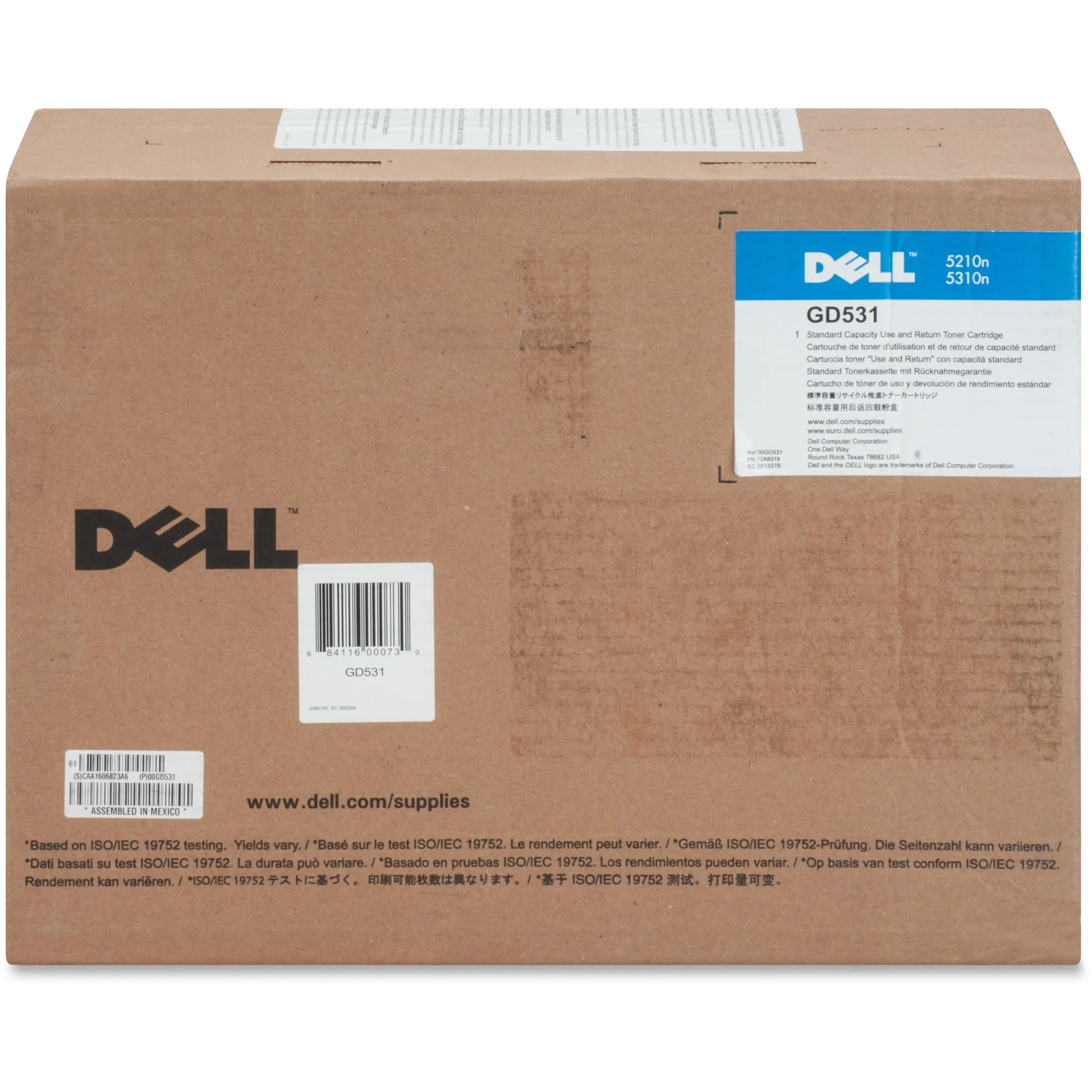 DELL GD531 — 5210N 5310N 10K BLK TONER 341-2918 U&R