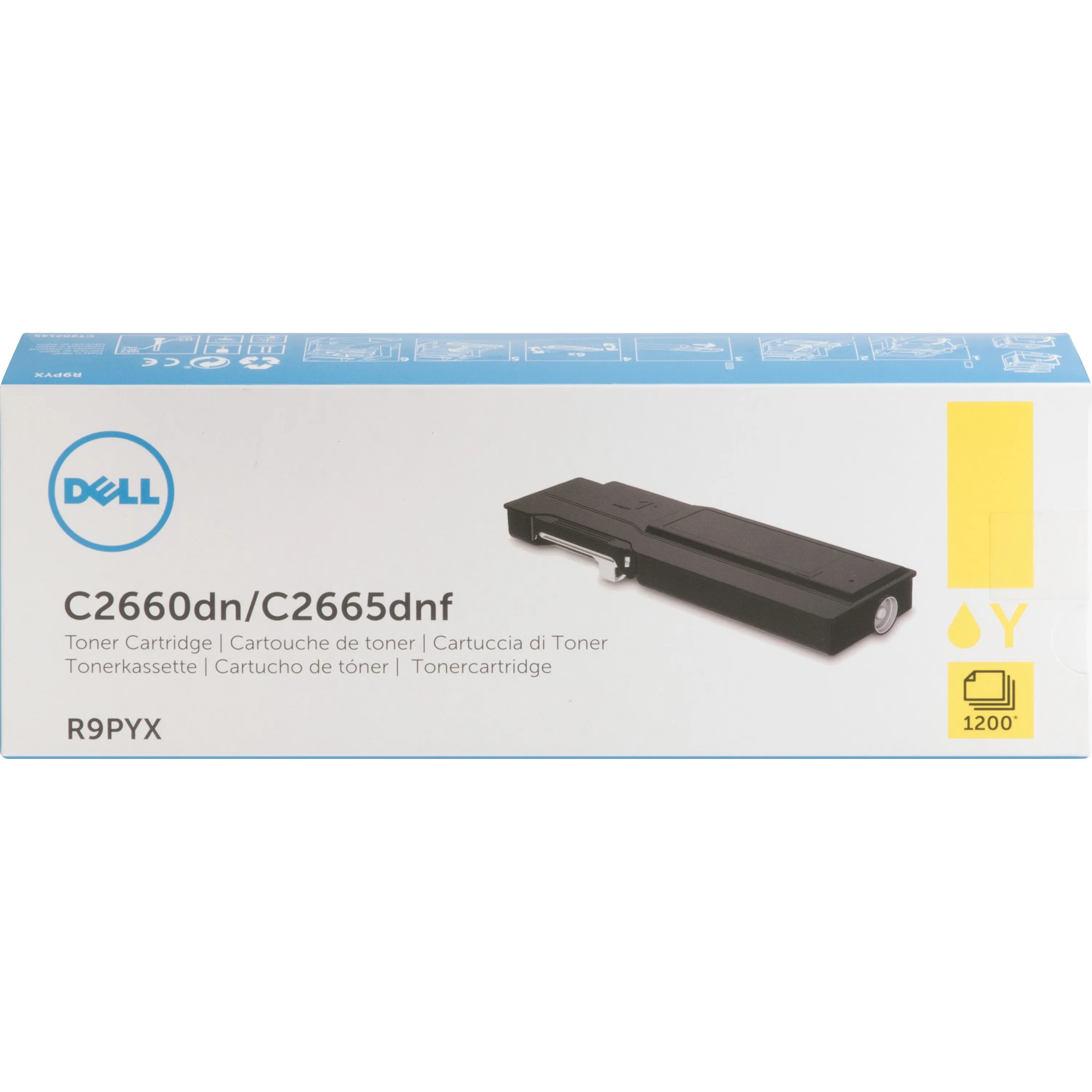 DELL R9PYX — Dell Toner Cartridge - Yellow - Laser - 1200 Pages - 1 / Each