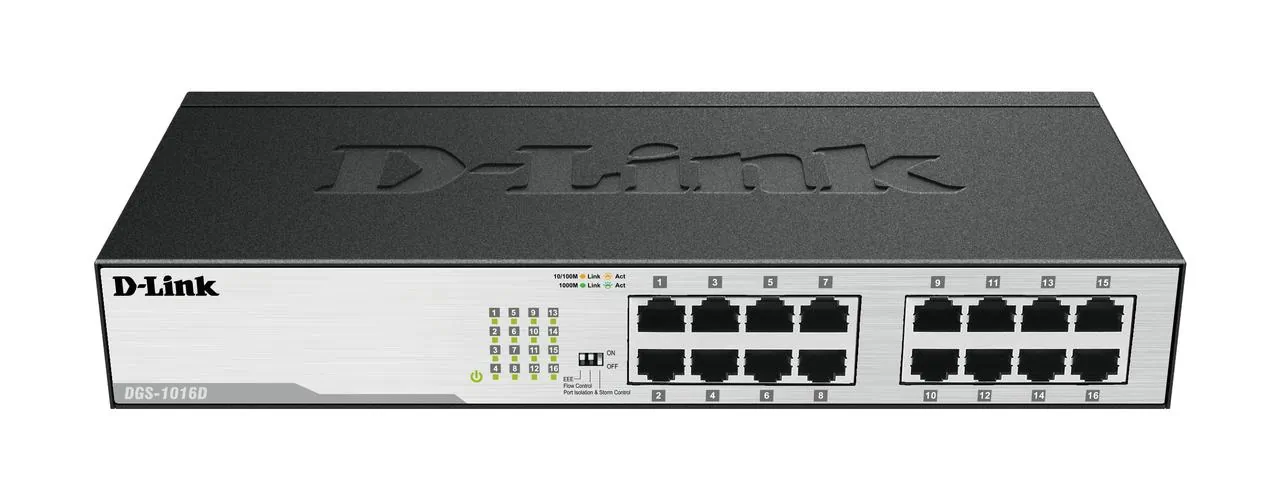D-Link DGS-1016D — D-Link Switch DGS-1016D 16-Port 10/100/1000 Rackmountable Switch
