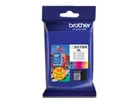 Brother LC30173PK — BROTHER GENUINE HIGH YIELD XL COLOR INK CARTRIDGES 3 PACK - 1 EA. CYAN, MAGENTA,