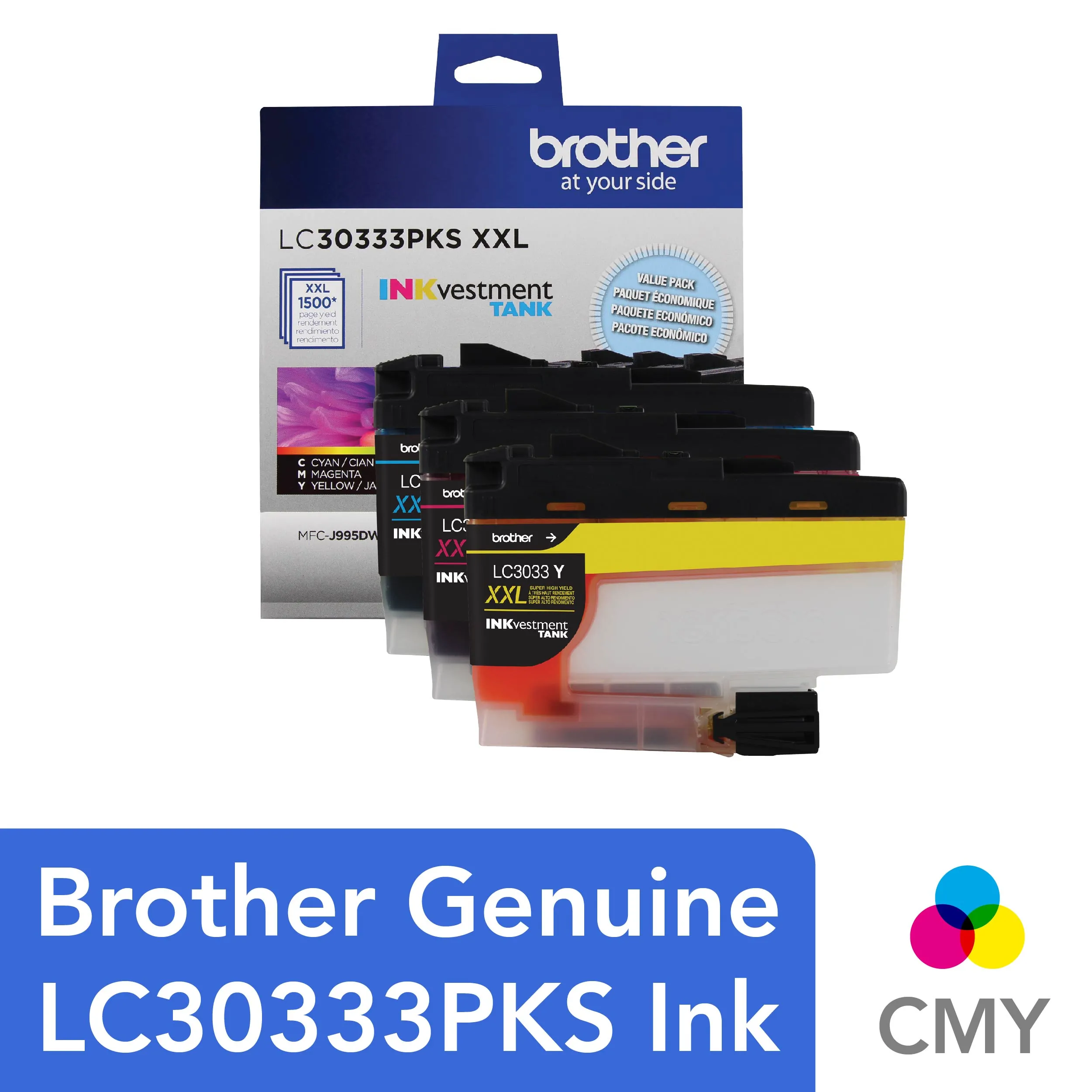 Brother LC30333PKS — SUPER HIGH YIELD INK CARTRIDGE 3-PK