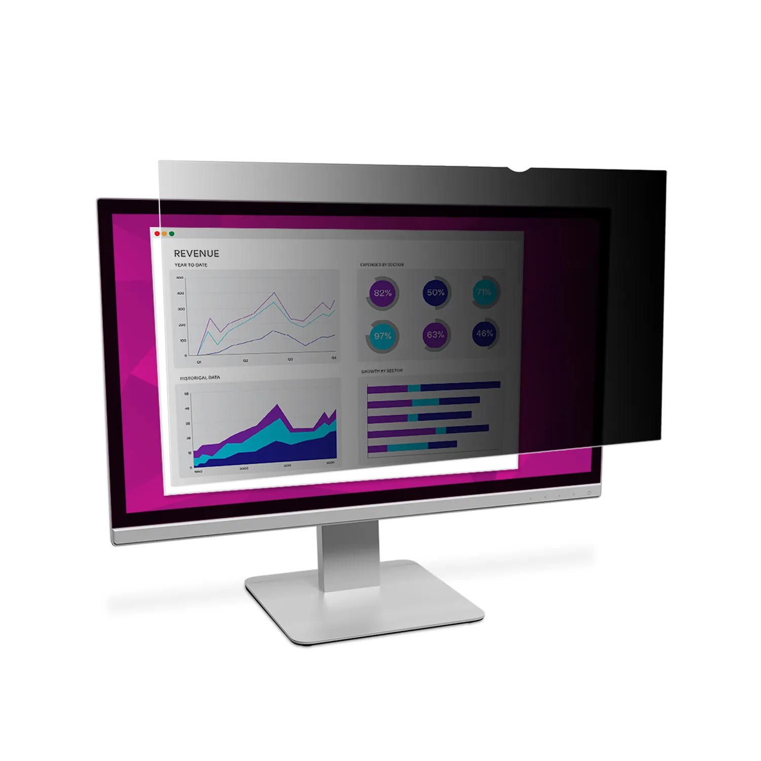 3M HC238W9B — 3M HIGH CLARITY PRIVACY FILTER FOR 23.8INCH WIDESCREEN MONITOR - HC238W9B