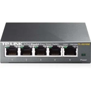 TPLINK TL-SG105E — 5-PORT GIGABIT EASY SMART SWITCH