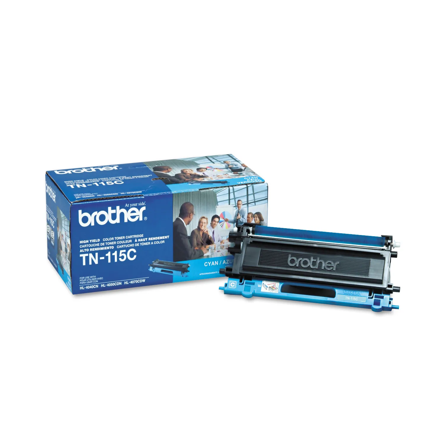 Brother TN115C — TONER CARTRIDGE - CYAN - 4000 PAGES - HL4040CN