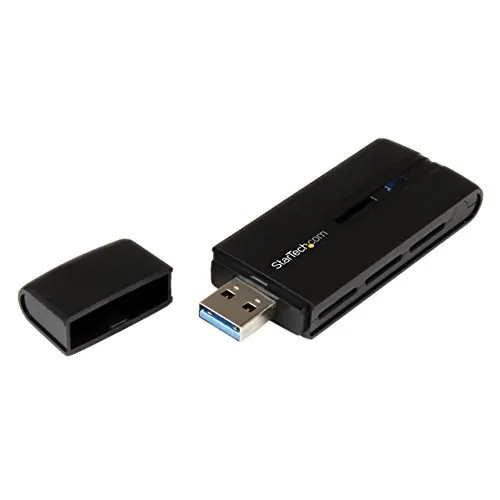 STARTECH USB867WAC22 — USB 3.0 AC1200 Dual Band Wireless-AC Network Adapter - 802.11ac WiFi Adapter - Add dual-band Wireless-AC connectivity to a desktop or laptop computer through USB 3.0 - USB 3.0 AC1200 Dual Band Wireless-AC Network Adapter - 802.11ac WiFi Adapter - 2.4GHz / 5GHz USB Wireless-AC Network Card - 802.11a/b/g/n/ac - USB 3 WiFi Adapter