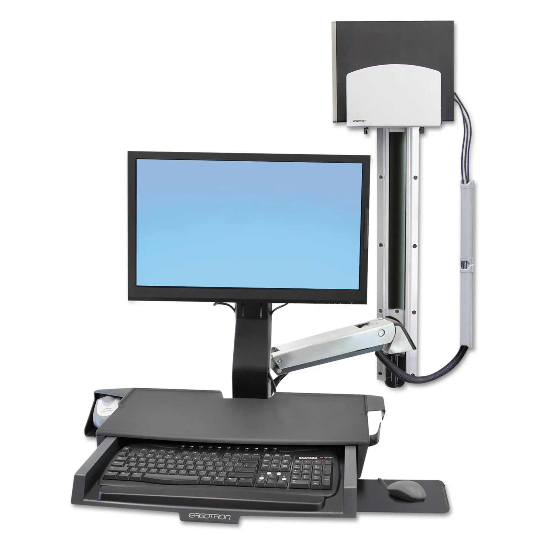 ERGOTRON 45-270-026 — SV COMBO ARM, WORKSURFACE, PRE-CONFIGURATION, MEDIUM CPU HOLDER