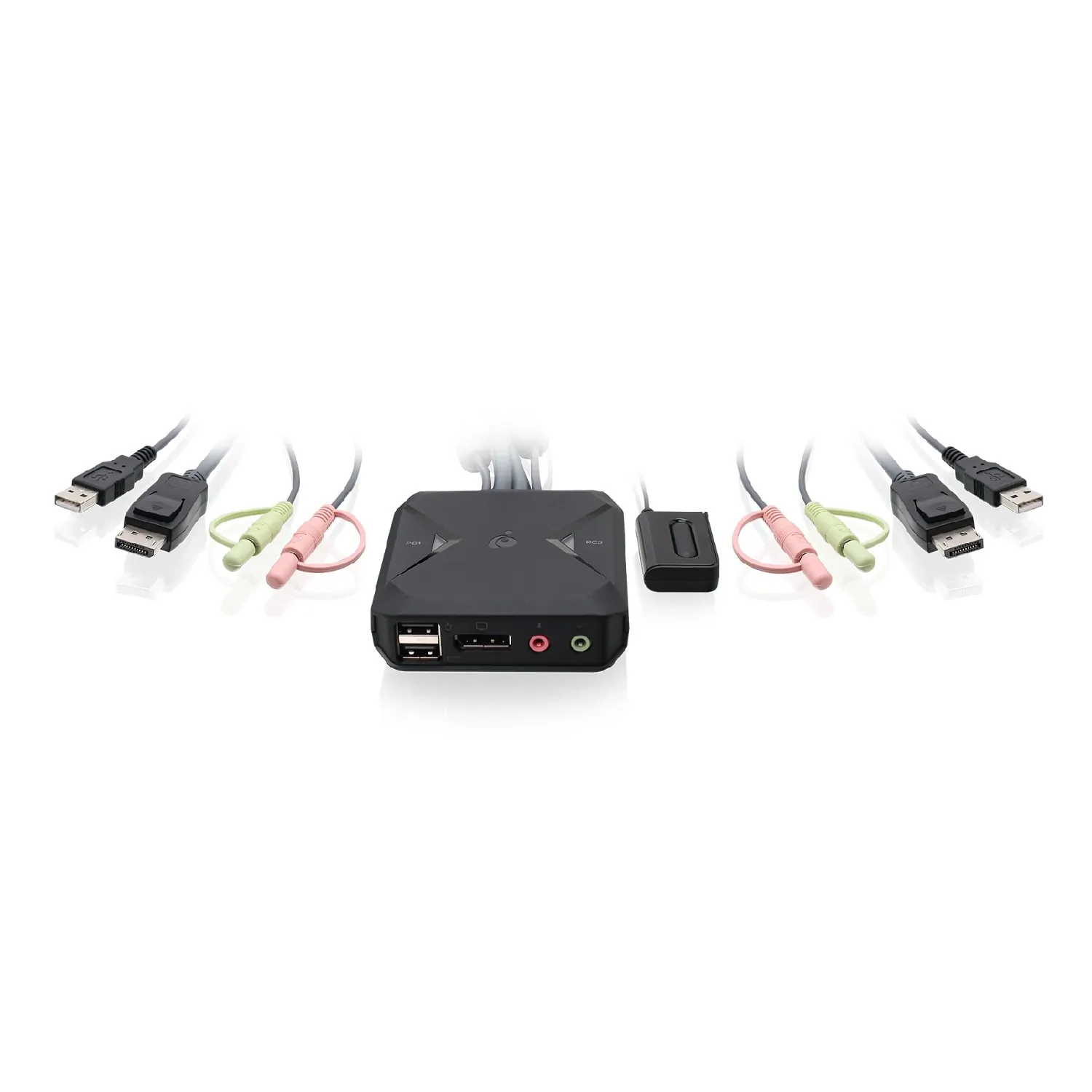 IOGear GCS52DP — EASILY SWITCH BETWEEN YOUR TWO DISPLAYPORT COMPUTERS AND CONTROL THEM WITH ONE M