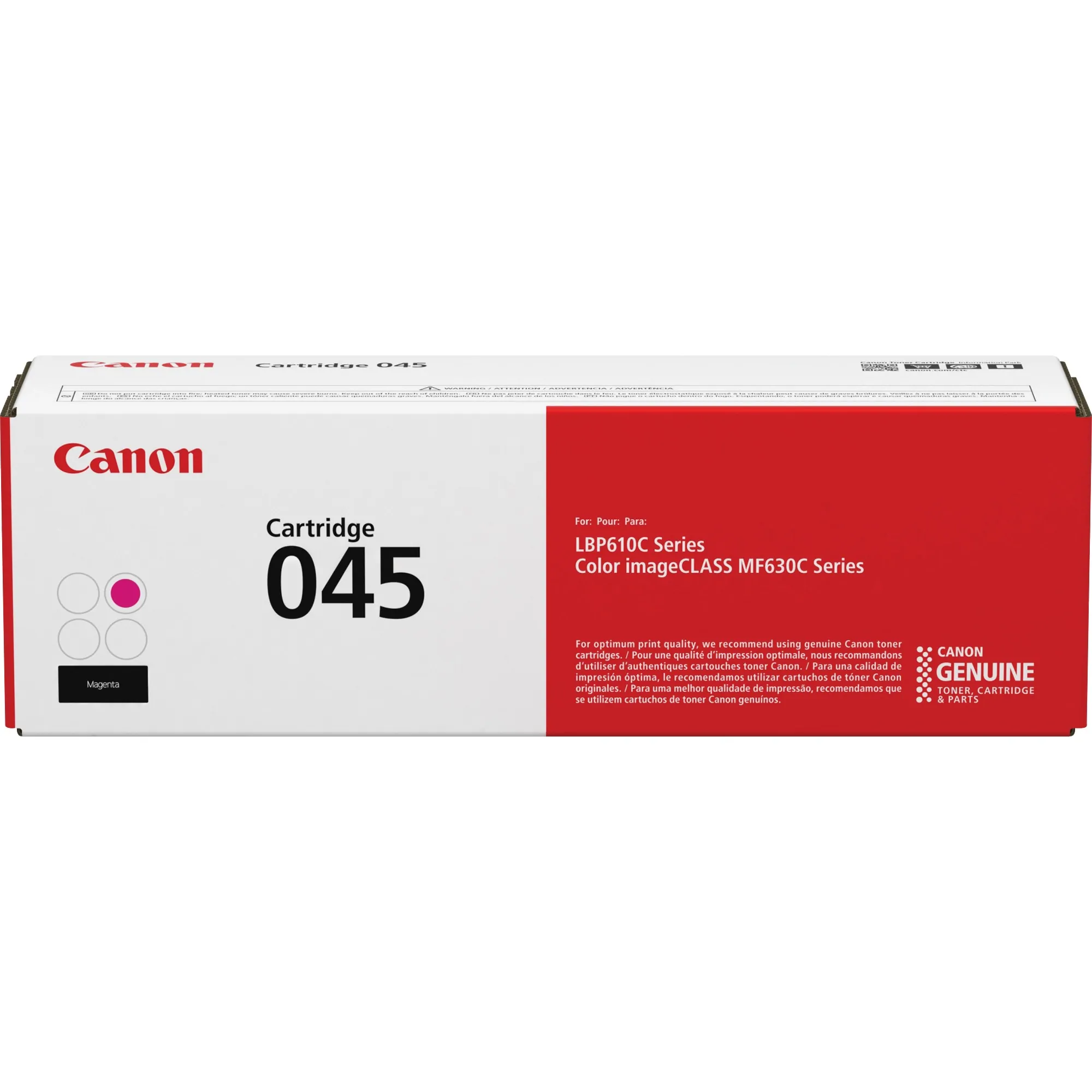 CANON 1240C001 — Canon 045 Toner Cartridge - Magenta - Laser - Standard Yield - 1300 Pages - 1 Each