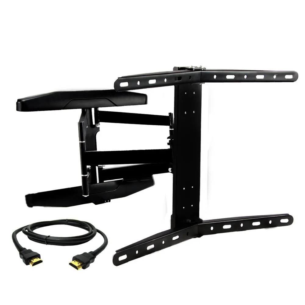 MegaMounts GMCT01-BNDL — MegaMounts Full Motion Wall Mount for 32-70 Inch Curved Displays with HDMI Cable