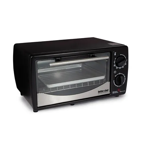 BETTER CHEF IM-256B — Better Chef 9 Liter Toaster Oven Broiler- Black With Stainless Steel Front