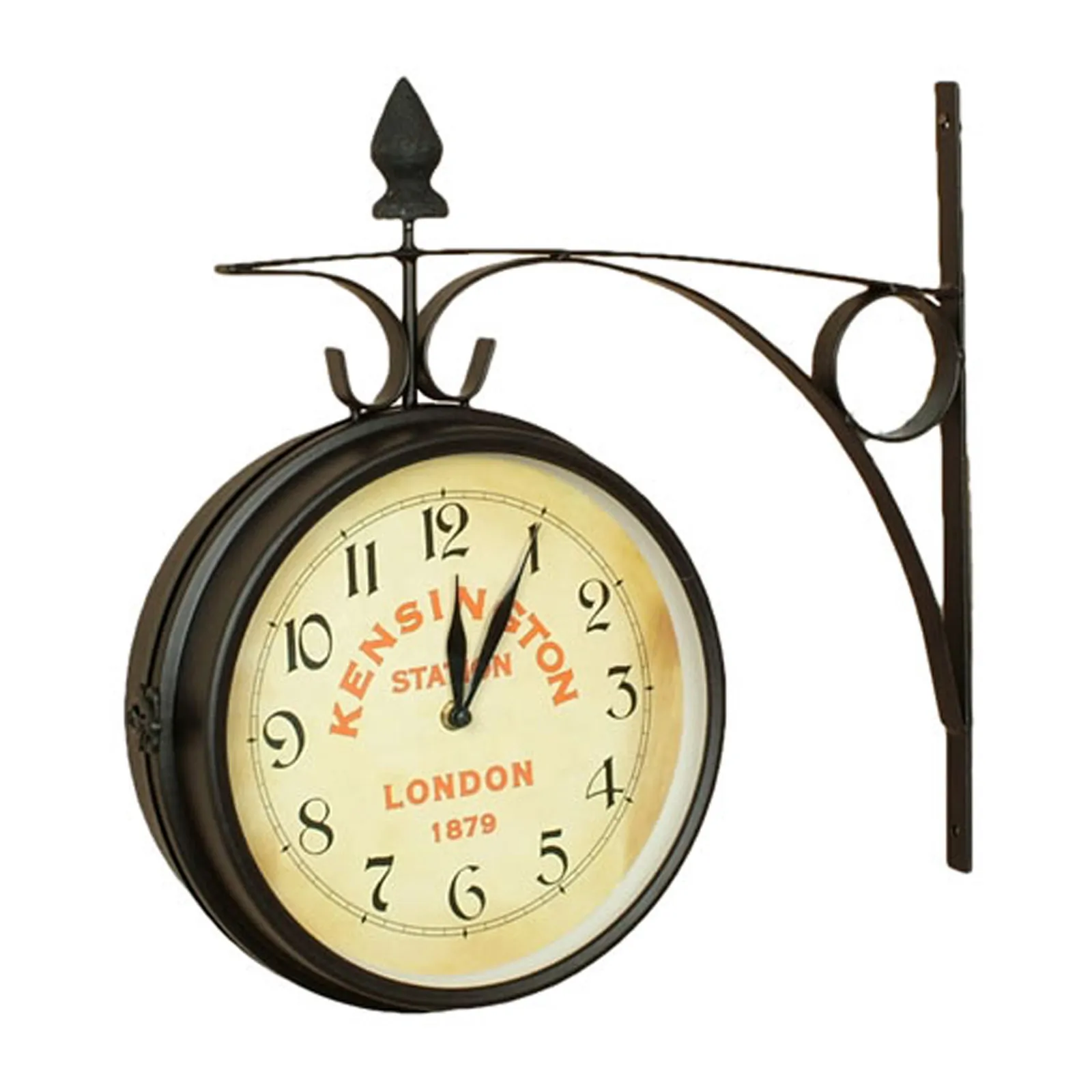 NOSTALGIC XH02000 — Kensington Station Double Side clock (Large)