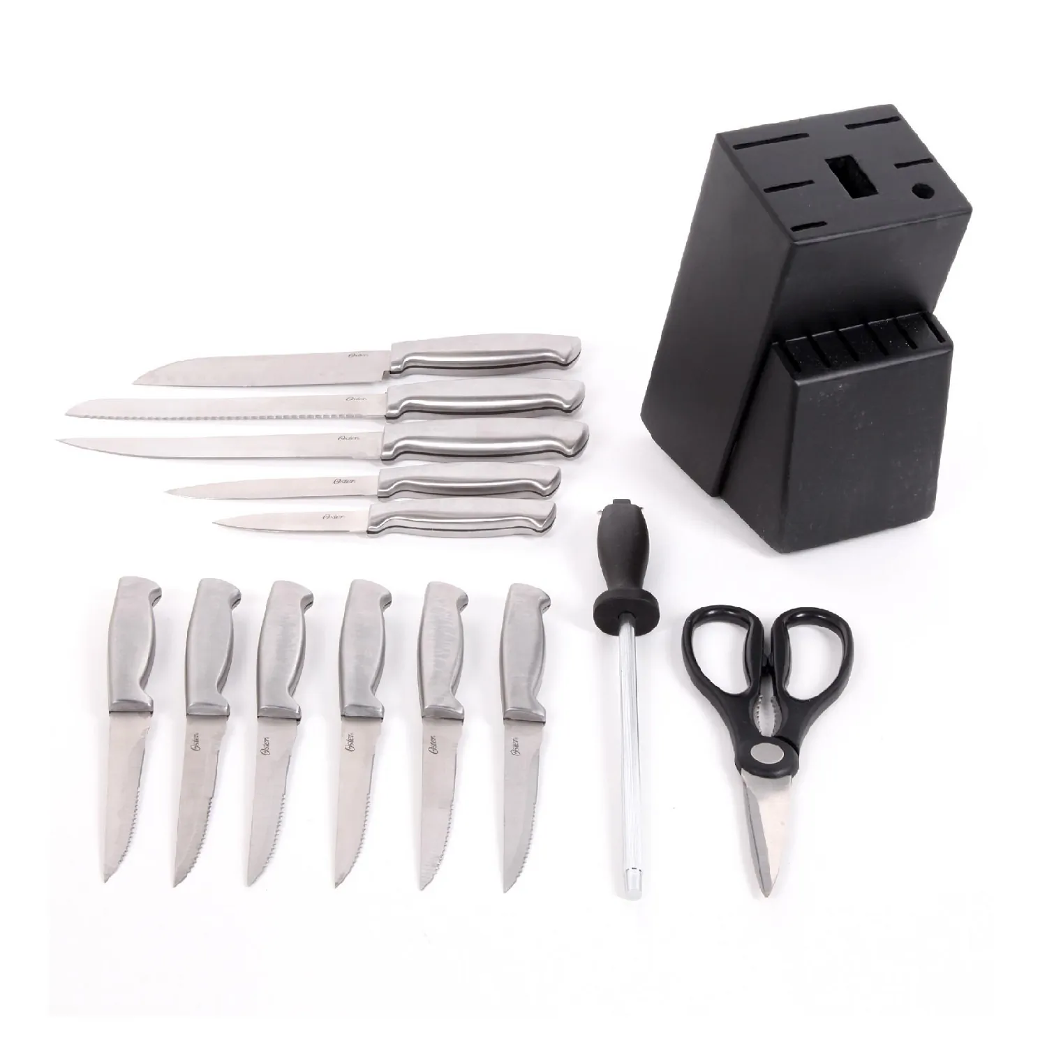 OSTER 70561.14 — Oster Baldwyn 14 Piece Stainless Steel Cutlery Block Set
