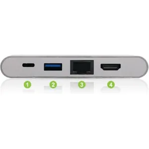 IOGear GUH3C3PD — USBC 4K HDMI GbE USB A Hub wPD