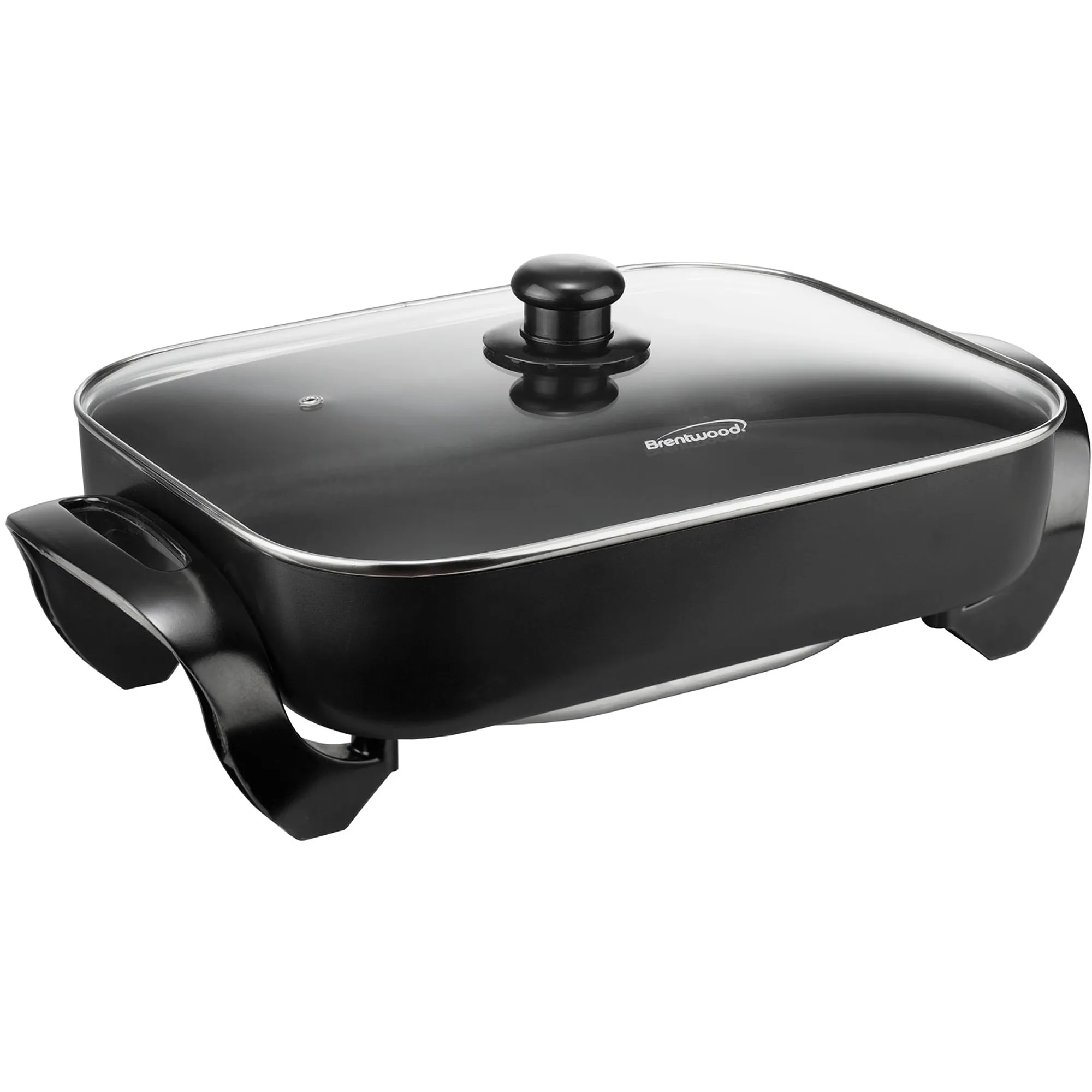 Brentwood SK-75 — Brentwood 16 Inch Nonstick Electric Skillet with Glass Lid in Black