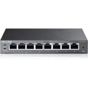 TPLINK TL-SG108PE — 8-PORT GIGABIT DESKTOP POE EASY SMART SWITCH, 8 GIGABIT RJ45 PORTS INCLUDING 4 P
