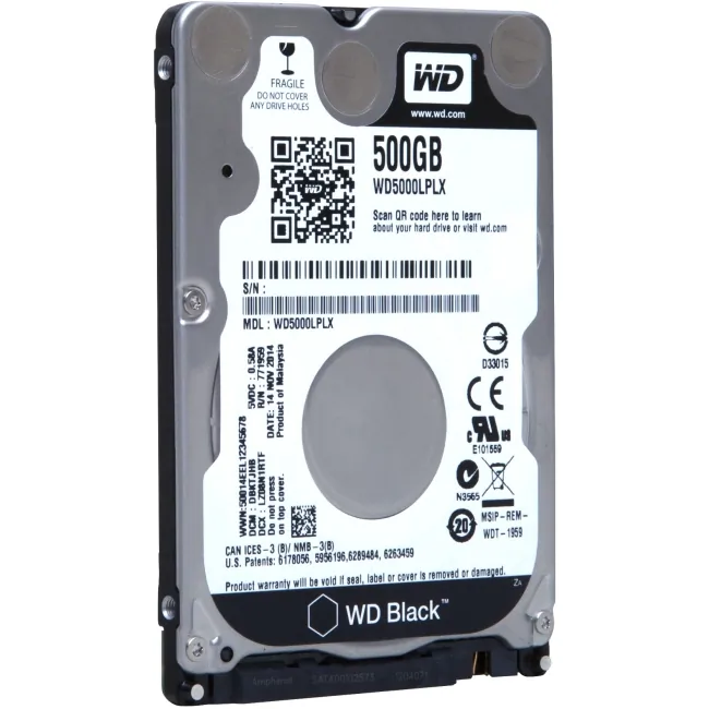 Western Digital WD5000LPLX — Western Digital HDD WD5000LPLX 500GB SATA 6Gb/s 32MB Cache 7200RPM 2.5inch Mobile Bare Drive