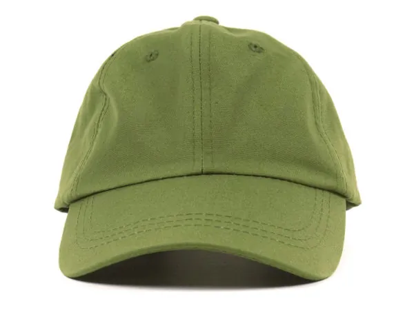 Bulk Buys CH473 — Luxe Retro Pop Olive Canvas Hat with Adjustable Strap