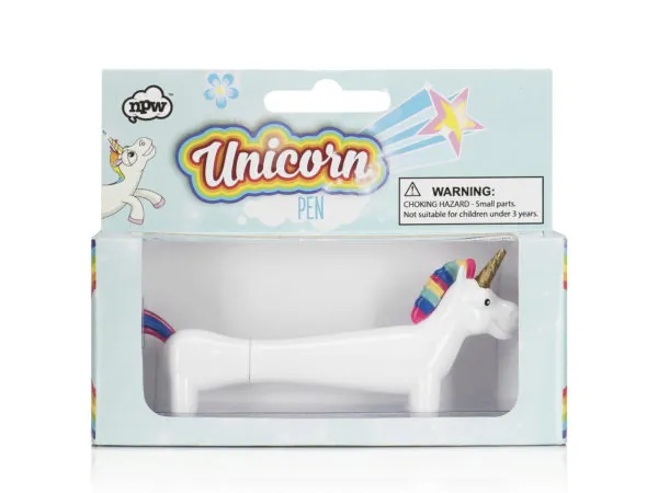 Bulk Buys CA456 — Whimsical Unicorn Ballpoint Pen with Rainbow Accents