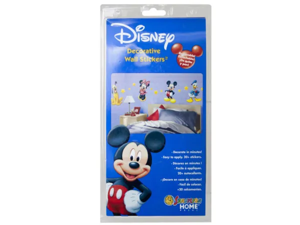 Bulk Buys KL838 — Mickey & Minnie Decorative Wall Decals Set