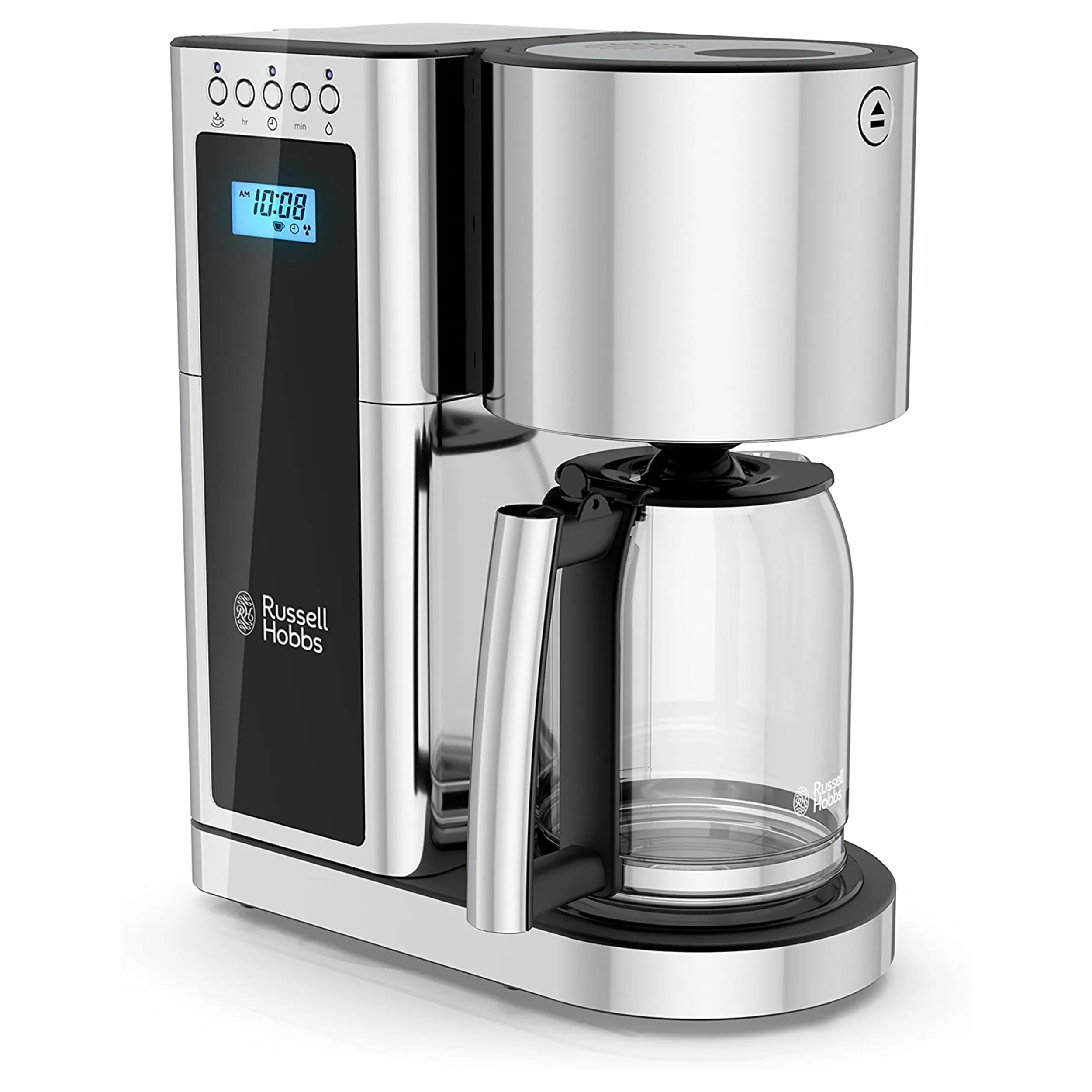 Russell Hobbs CM8100BKR — Russell Hobbs Glass 8 Cup Coffeemaker in Black and Stainless Steel