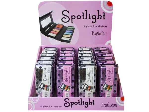Bulk Buys MK296 — Profusion Spotlight Eyeshadow & Lip Gloss Set - Countertop Collection