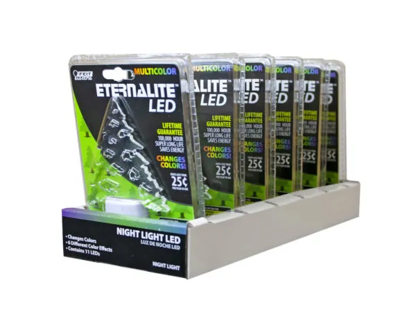 Bulk Buys GW667 — Feit Electric Eternalite Color Changing LED Pine Tree Night Light