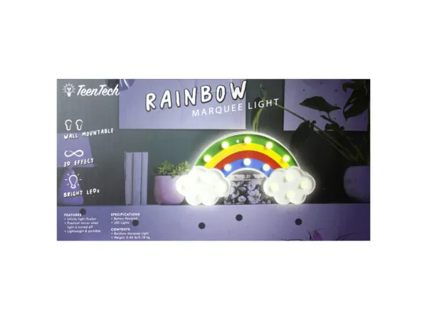 Bulk Buys CS124 — Colorful Rainbow Marquee LED Light for Home Decor