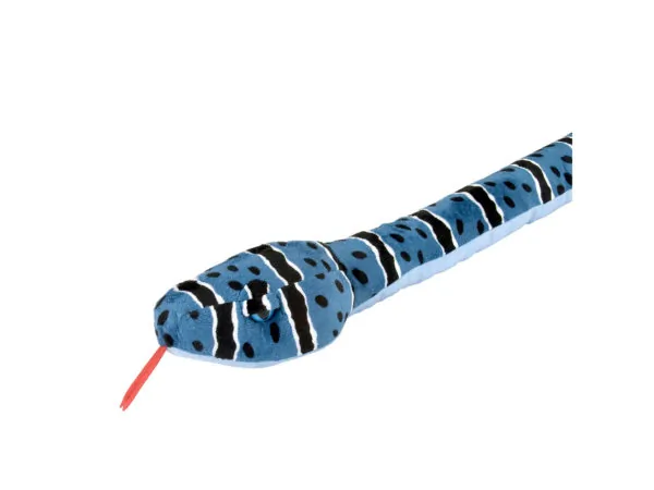 bulk buys DD420 - Wild Republic Large Plush Blue Rock Snake - Big Head Edition