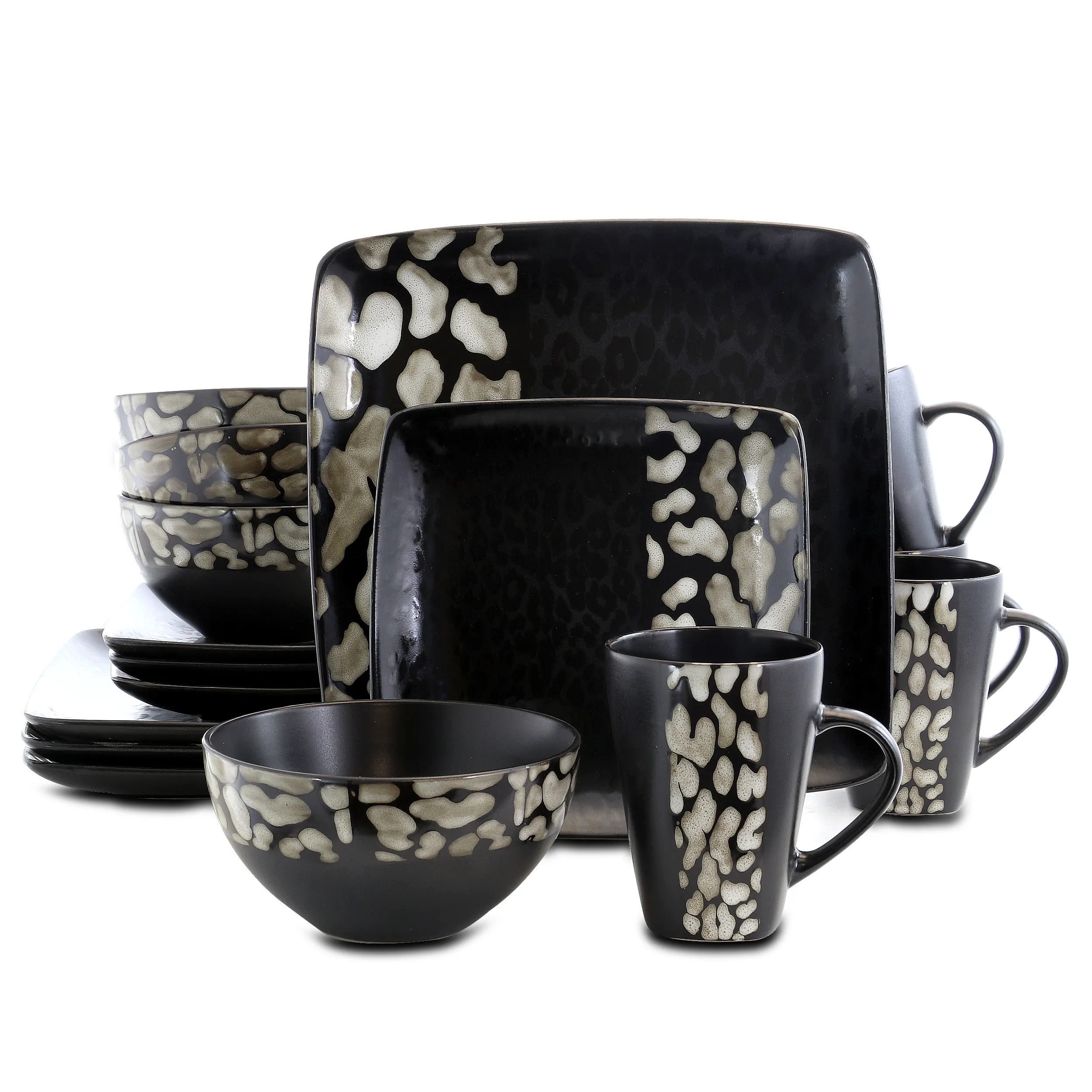 ELAMA ELM-SAVANNAH — Elama Savannah 16 Piece Stoneware Dinnerware Set
