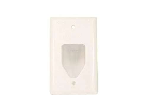 DATACOMM ELECTRONICS 3997 — LOW VOLTAGE CABLE WALL PLATE - WHITE