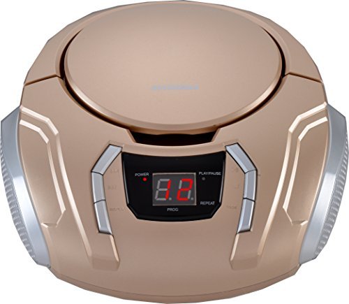 SYLVANIA RA32267 - Sylvania Portable Cd Players With Am And Fm Radio (champagne