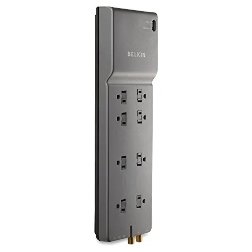 Belkin BE108230-12 — 3550JOULE/TEL/DSS $200KCONNECTED EQUIP WARRANTEE, 12FTCRD / 8 OUTLET/SFTCOV/CBLM