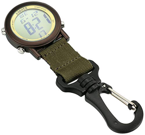 Dakota 28821 - Dakota Digital Backpacker Carabiner Clip Watch Green