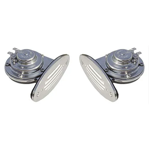 Schmitt & Ongaro Marine 10055 — Schmitt & Ongaro Mini SS Dual Drop-In Horn w/SS Grills High & Low Pitch
