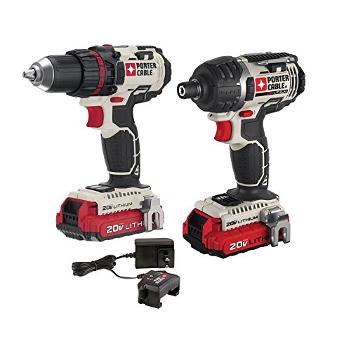 PORTER CABLE RA48794 - Porter-cable 20-volt Max* Cordless 2-tool Combo Kit With 2 B