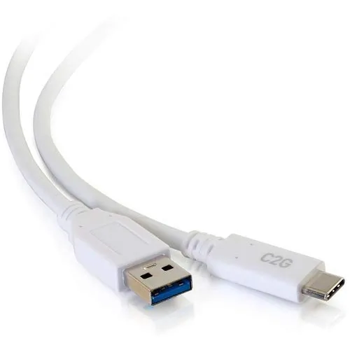 C2G 28835 — 3FT USB M C TO A M 3.2 GEN1 3A WH (.9M)