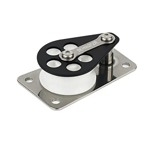 Schaefer Marine 303-09 — Schaefer Series 3 Flat Base/Alum Cheek/Delrin Sheave