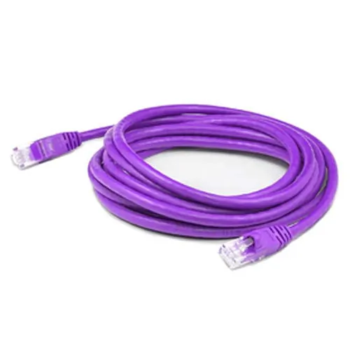 ADDON ADD-25FSLCAT6-PE — 25FT PURPLE CAT 6 SLIM PVC ETHERNET CABLE SNAGLESS CLEAR-CLAW RJ-45 M/M
