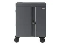 BRETFORD TVC32USBC-CK — Pre-Wired USB-C 32x Cube Cart - Charcoal Finish