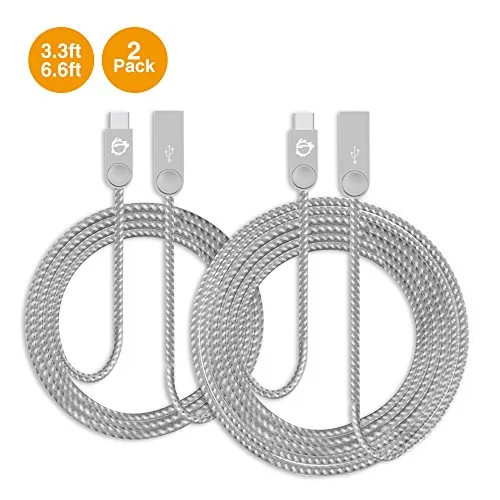 Siig CB-US0R11-S1 — PREMIUM BUILD QUALITY ZINC ALLOY USB-C TO USB-A CHARGING & SYNC WOVEN BRAIDED CA
