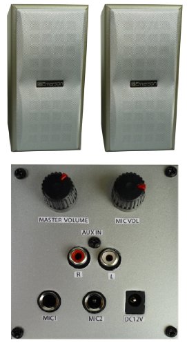 KARAOKE USA RA48549 - Karaoke Usa Universal Powered Speakers JSKSP421