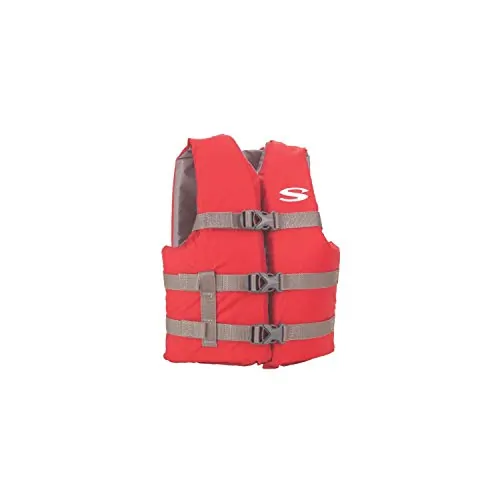 Stearns 3000004472 — Stearns Youth Classic Vest Life Jacket - 50-90lbs - Red/Grey
